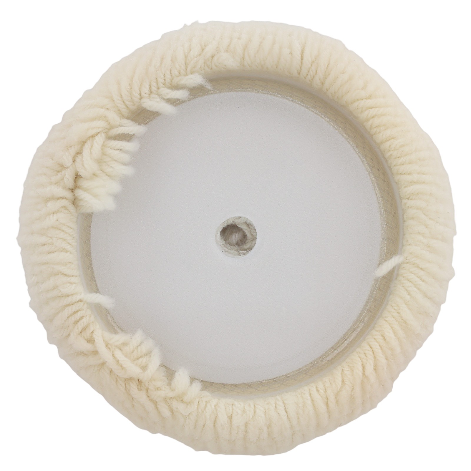 7" Hook Loop Wool Polishing Buffing Pad for Compound Buffer Backing Plate