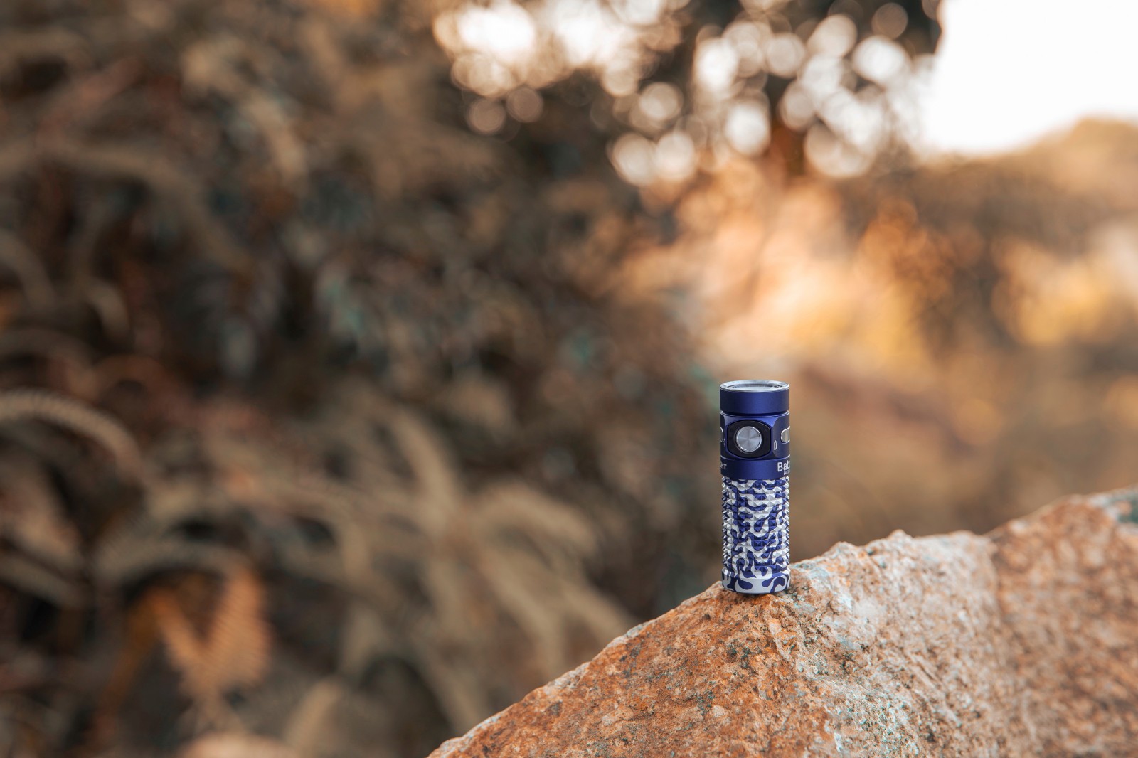 Olight Baton 4 Blue Phantom Waterproof Rechargeable Flashlight 1300 Lumens