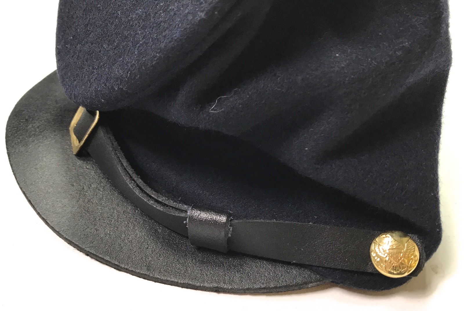 CIVIL WAR US UNION BLUE WOOL ENLISTED KEPI FORAGE CAP HAT-MEDIUM