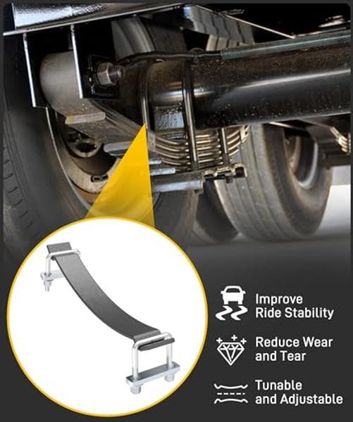Helper Spring Kit, 500 LBS Load Capacity Leaf Spring Helper Kit for Pickup