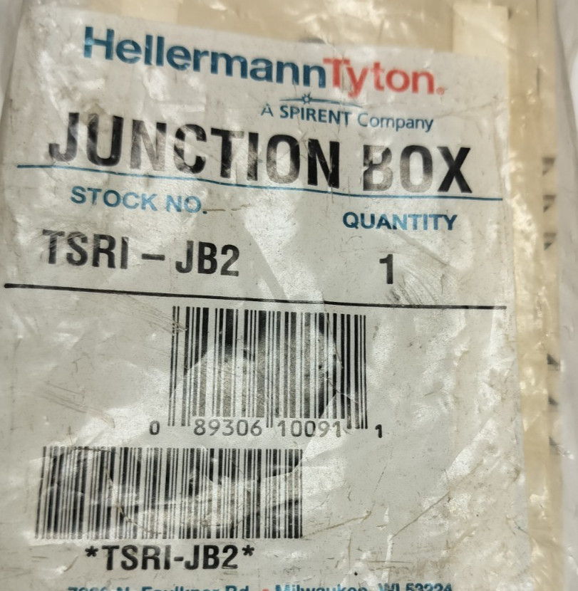 hellerman tyton junction box TSRI-JB2