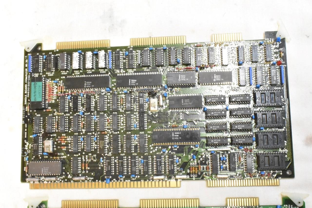 2 Intel iSBC 80/20-4 Single Board Computer w Intel Arithmetic Module