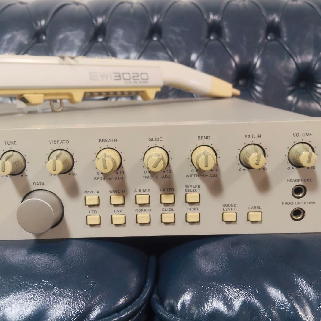 Akai EWI3020 Wind Synth Controller w/ EWI3030m Module Tested Working Japan