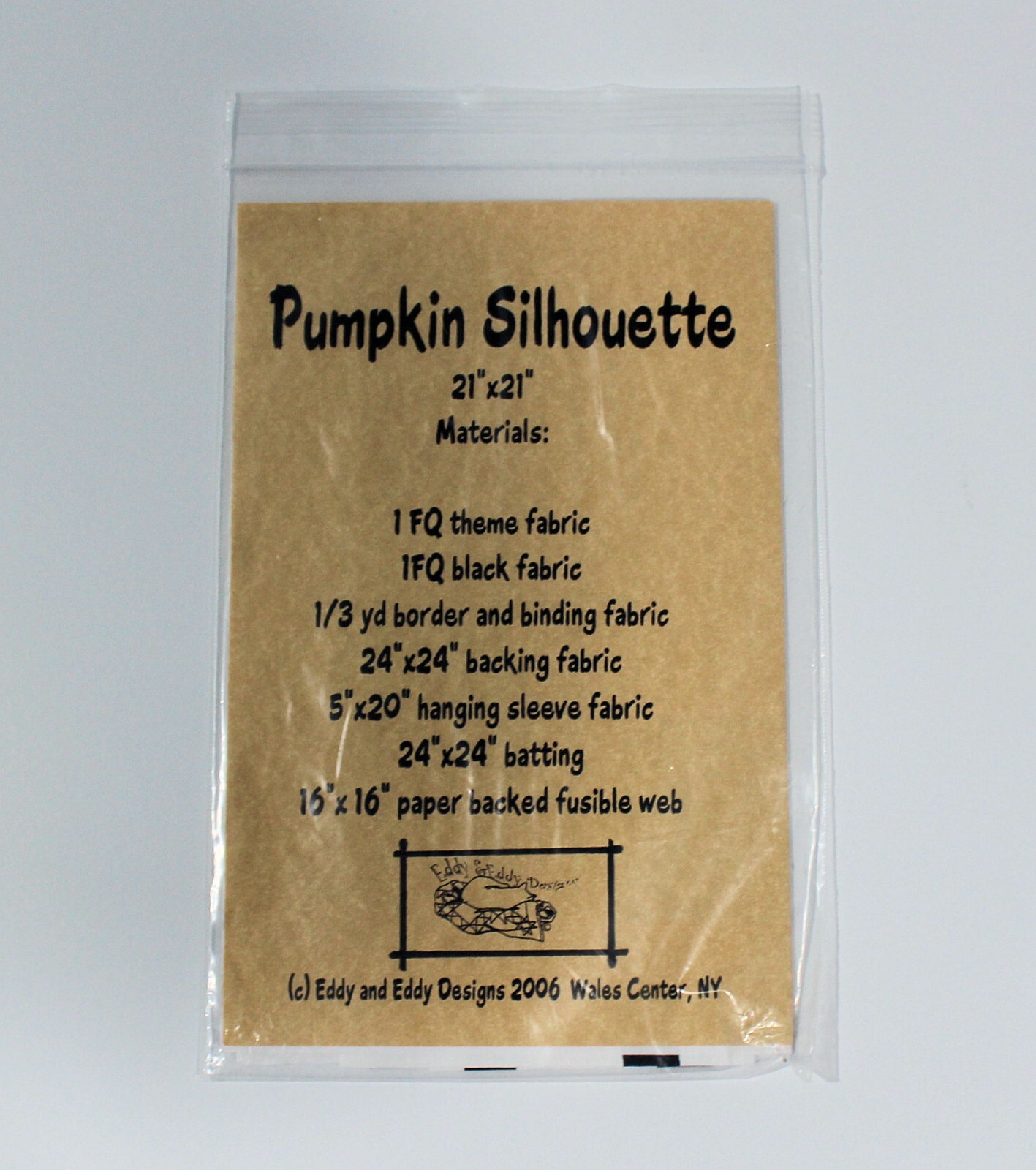 Pumpkin Silhouette Wall Hanging/Table Topper by Eddy & Eddy Designs