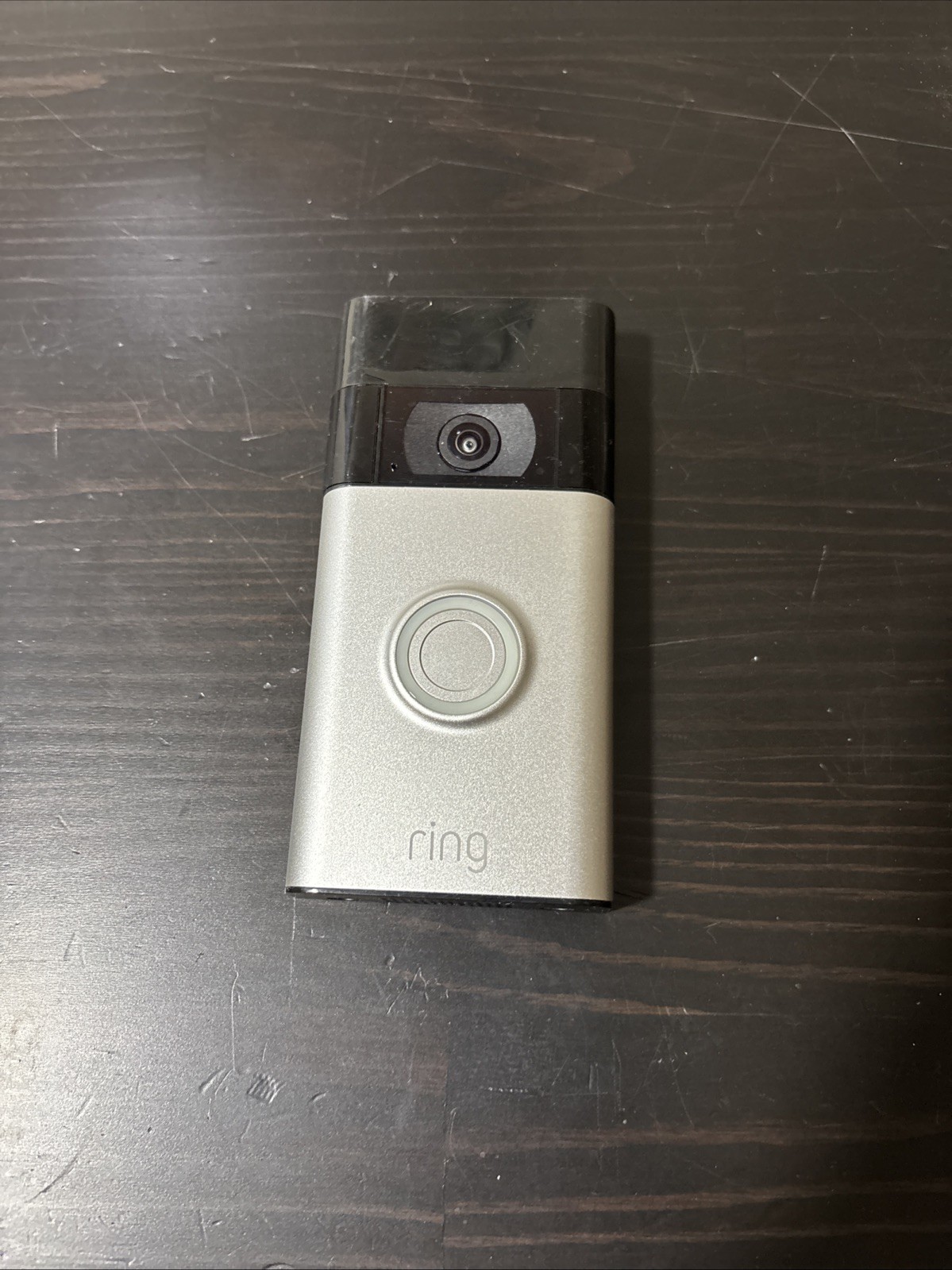 Ring Battery Doorbell With Camera in Satin Nickel