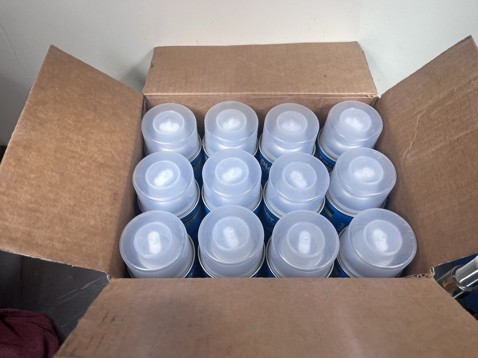 NAVY Quik Stripe Field Marking Spray Paint Case (12 Cans) 18 Oz Paint Striping