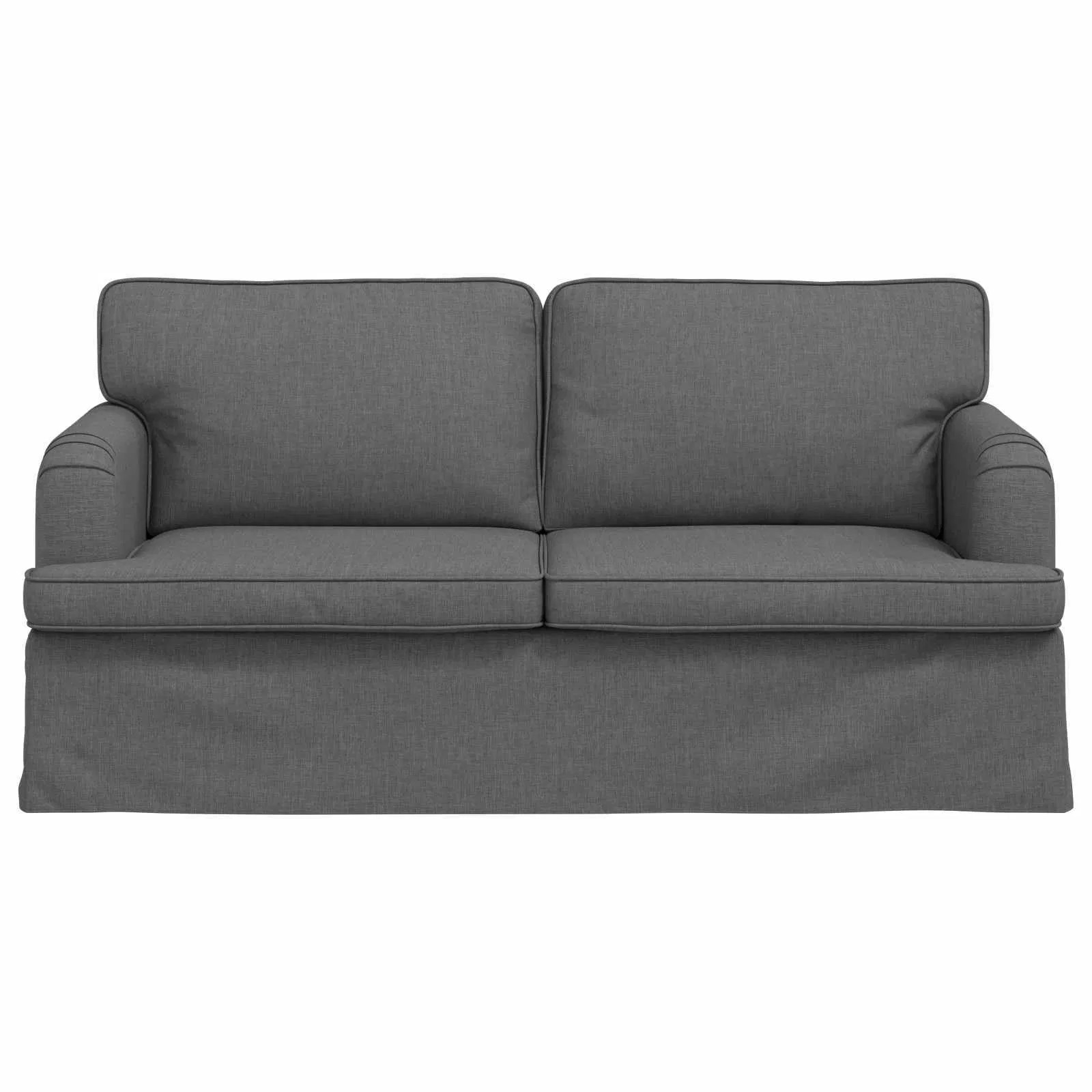 Sofa Dark Grey 63.78 x 31.50 x 33.46 in Fabric