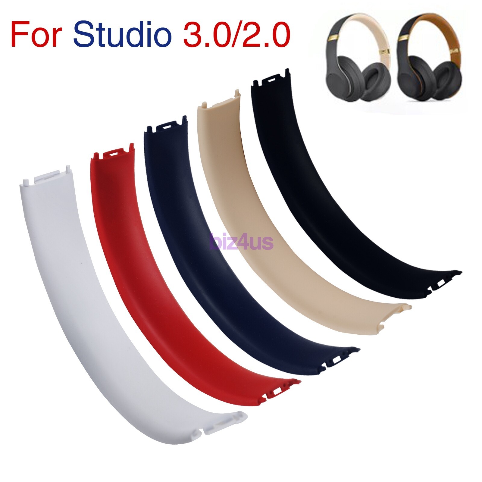 New Headband Rubber Cushion for Beats by Dre Studio 2.0 3.0 Wireless Headphones