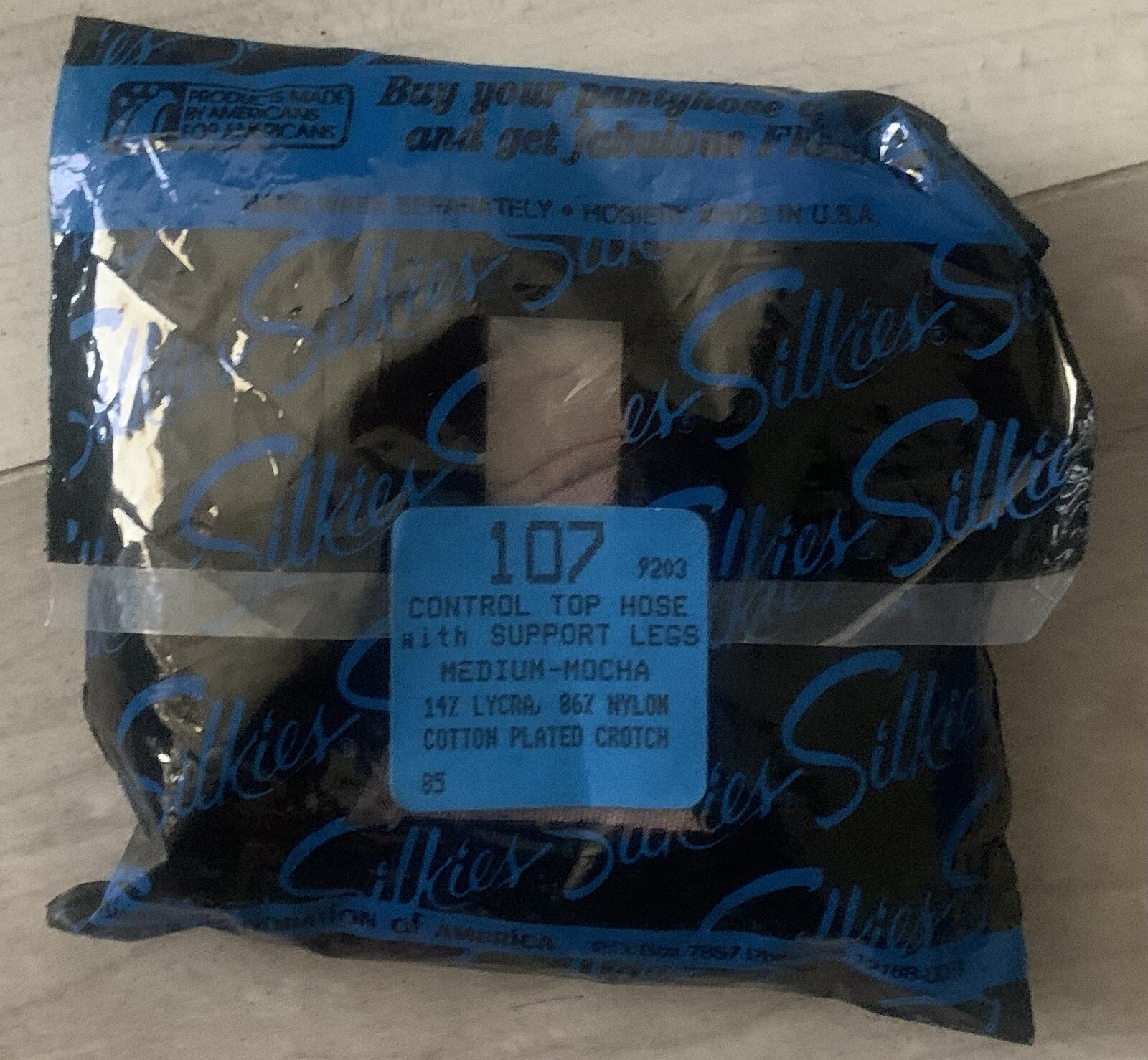 Silkies Control Top Pantyhose Support Legs 107 Medium Mocha
