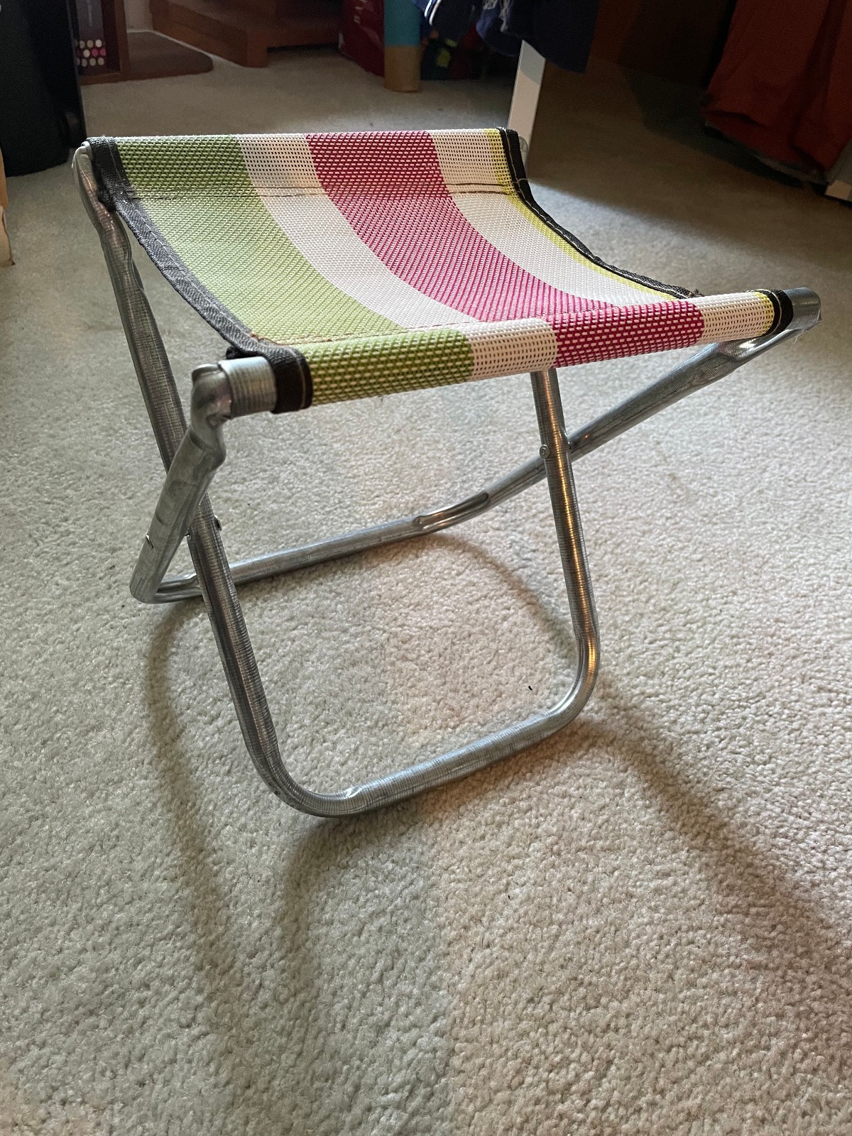 Mini Retro Folding Camping Foot Aluminum Stool
