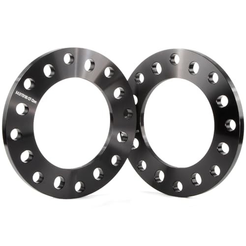 12mm 8 Lug Universal Wheel Spacers, Fit for F250 black 12mm (1/2") Thick-2PC