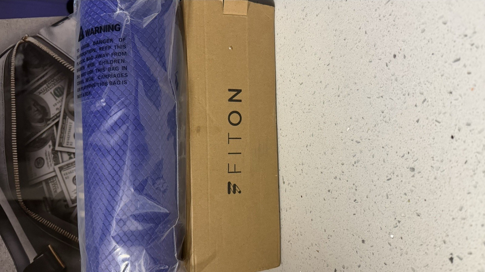FITON Blue Textured Hollow Design Foam Exercise Roller for Massage
