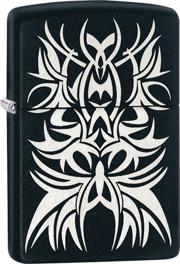 Zippo Tattoo Mark Black Matte 28686