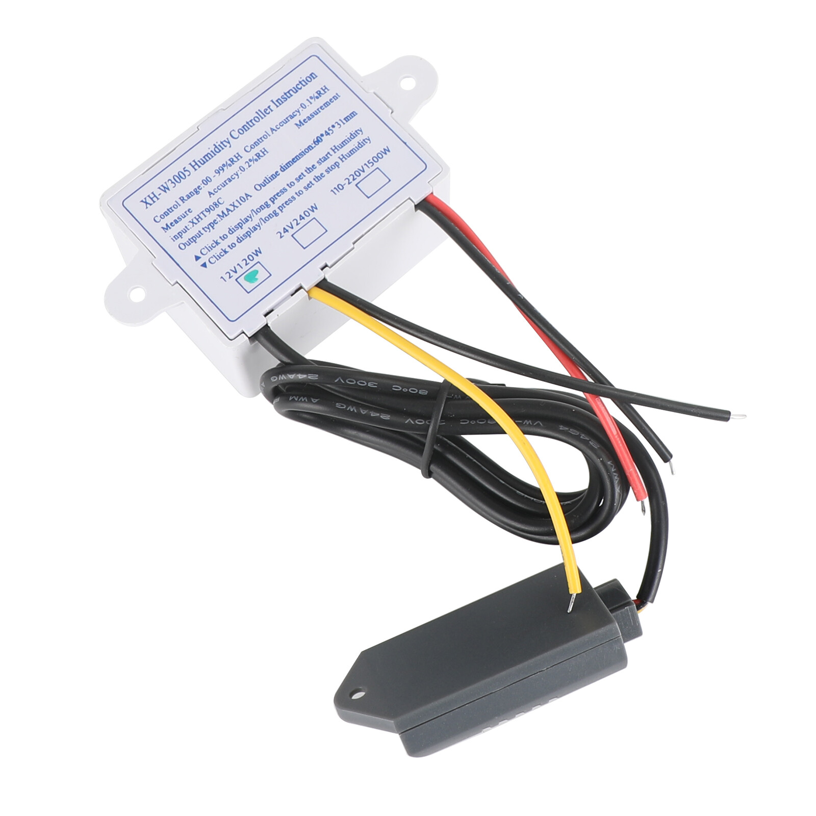 Digital Dc 12V 120W XH-W3005 Led Humidity Controller Hygrometer Switch Sensor US