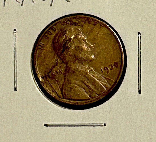 1936 Wheat Cent Dramatic Lamination Error Look! Free Shipping