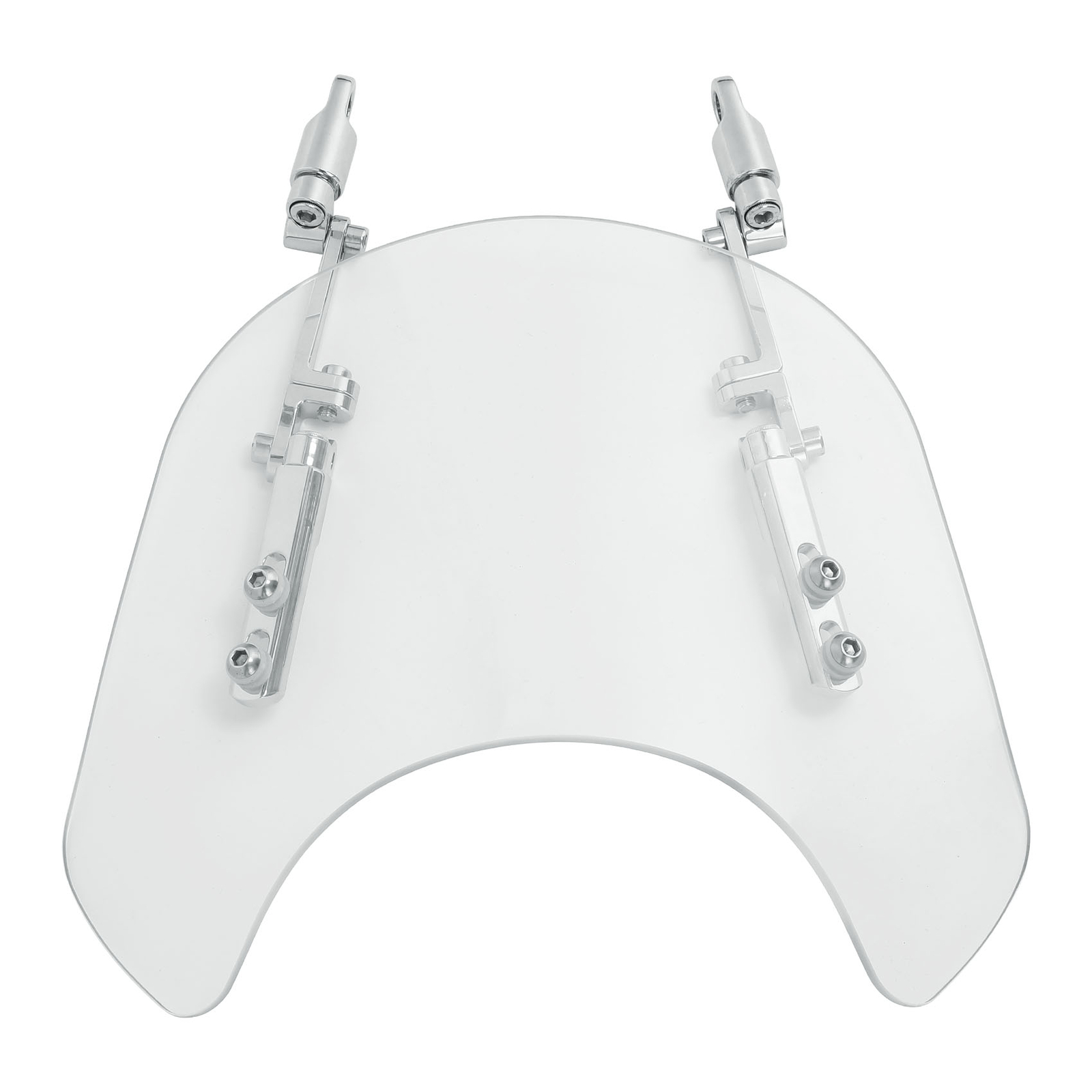 Universal Motorcycle Windshield Windscreen Clear Fit For 5''-7'' Round Headlight