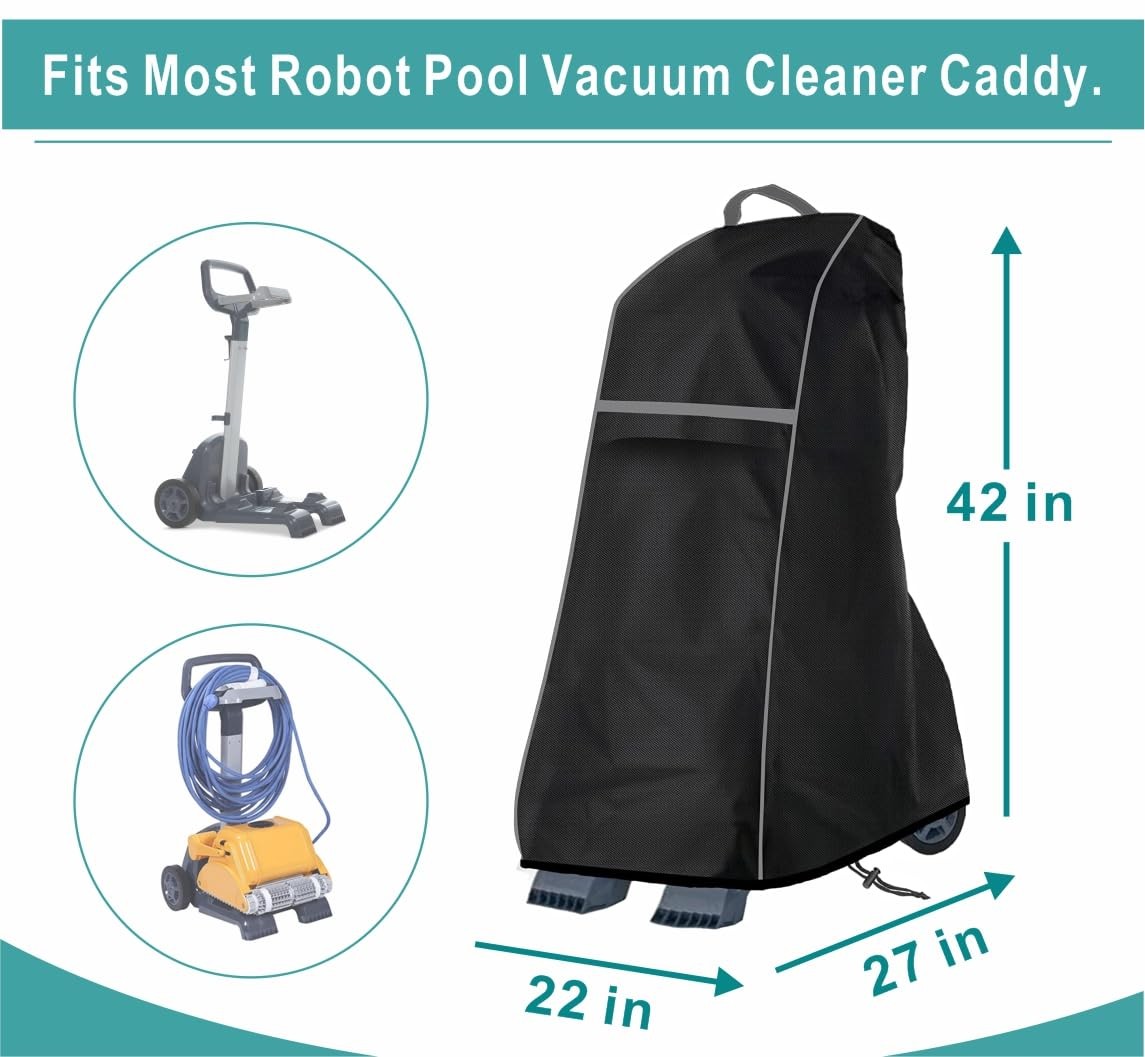 Universal Pool Robot Cleaner Cover HeavyDuty Waterproof Storage, Drawstring