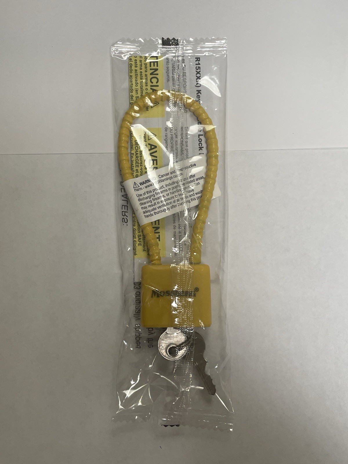 Yellow Mossberg Cable Gun Lock With 2 Keys - In Original Package