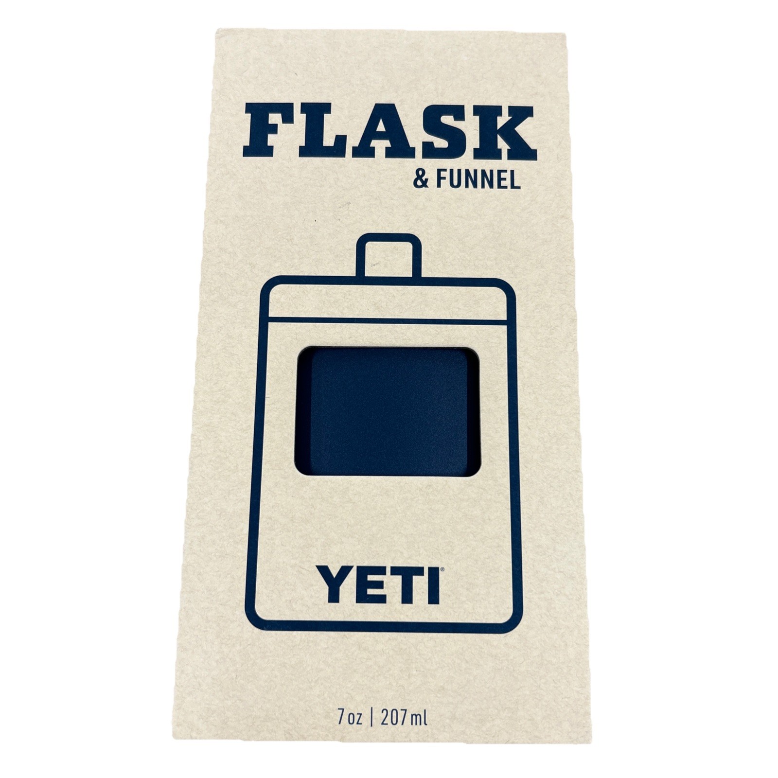 YETI 7 oz GS9501-1 Navy Flask with Funnel - Brand New Sealed Free Shipping