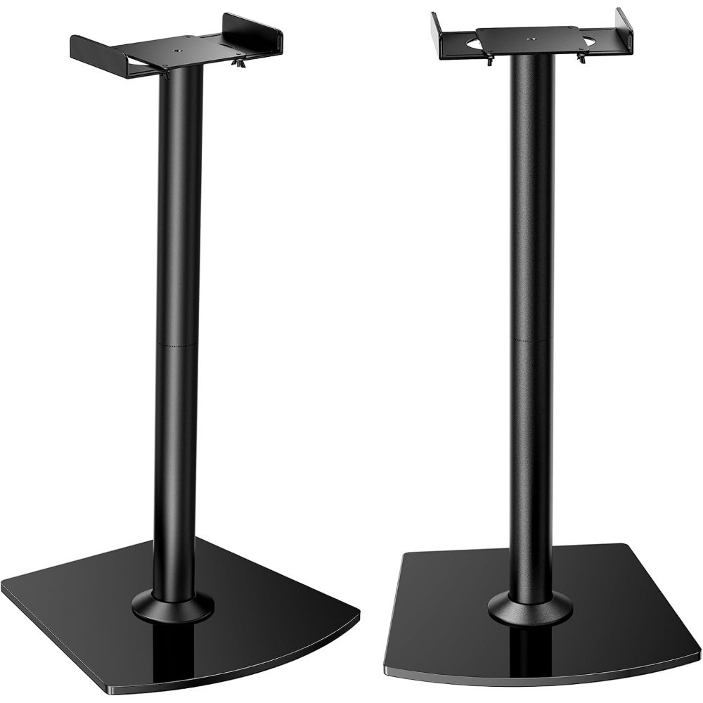 Universal Speaker Stands Pair 33.6 Inch Height with Cable Management for