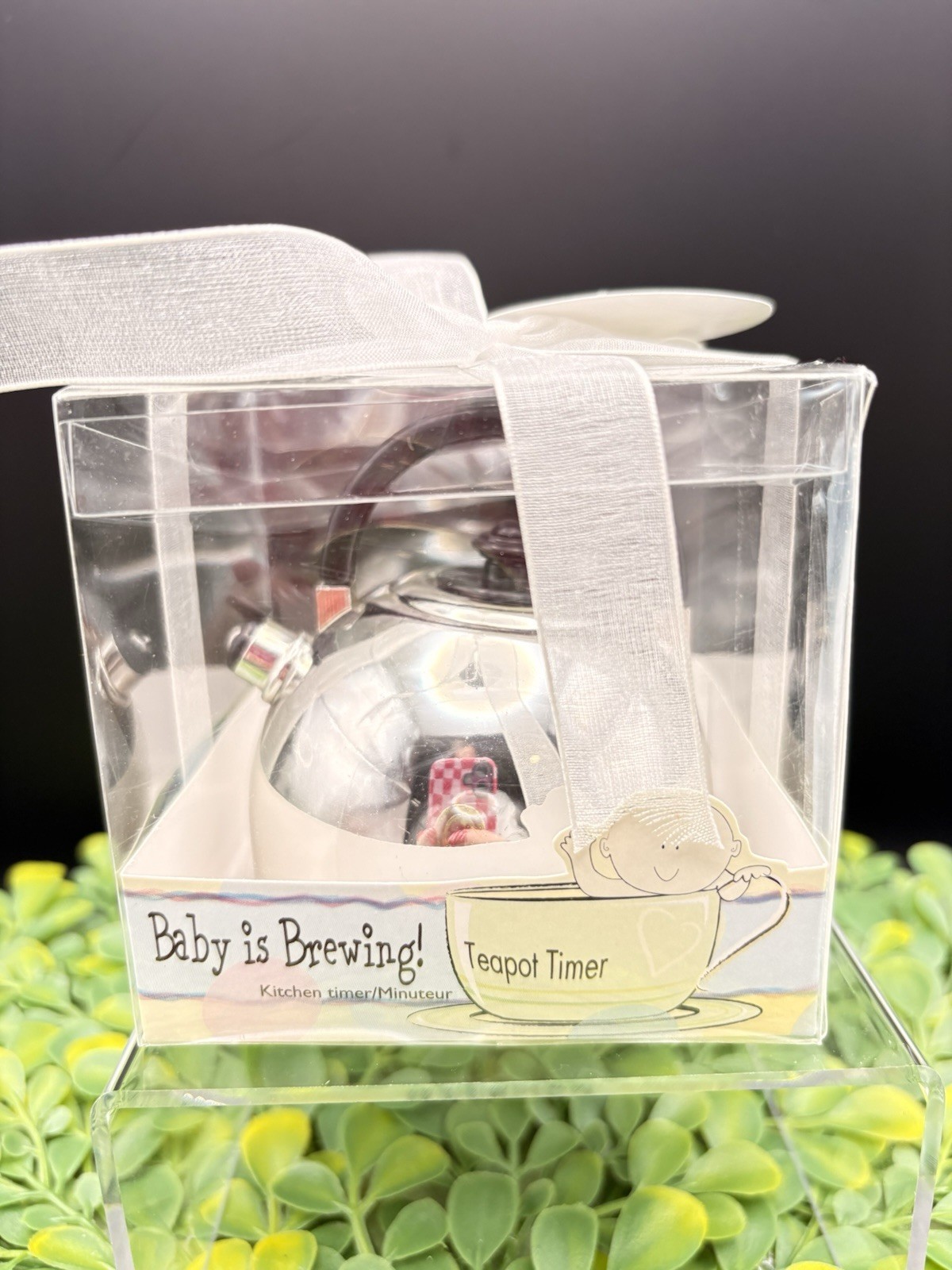 Baby is Brewing Teapot Kitchen Timer Kate Aspen 2010 Brand New - Never Opened