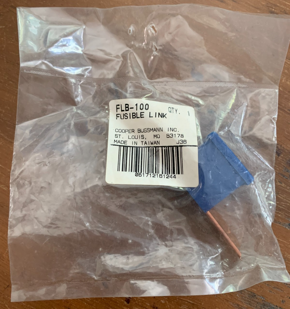 Cooper Bussmann FLB-100 Fusible Link NOS 2 available 100A-32V