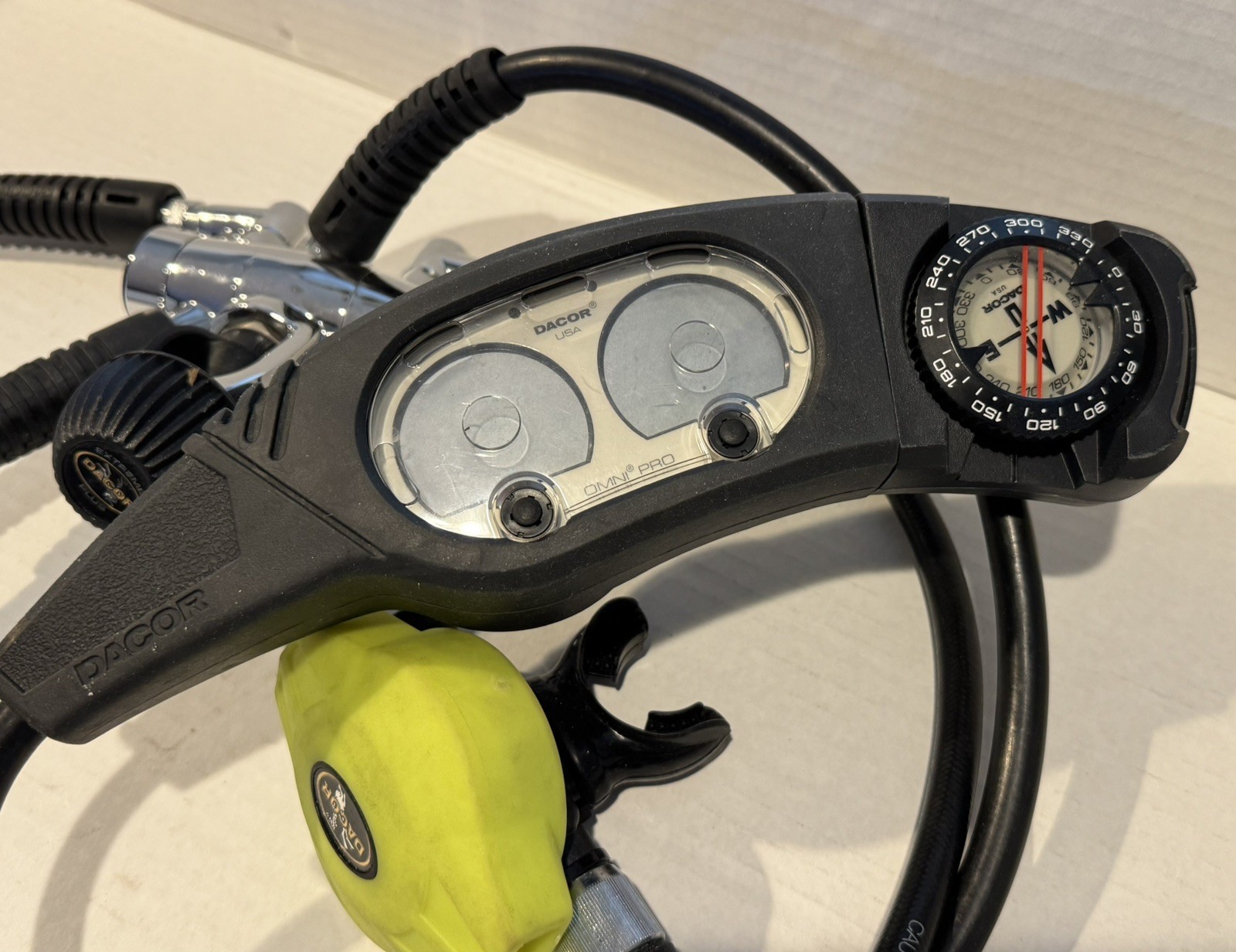 Scuba Diving Equip Dacor Pressure Depth Gauges Compass Oceanic Regulator & Watch