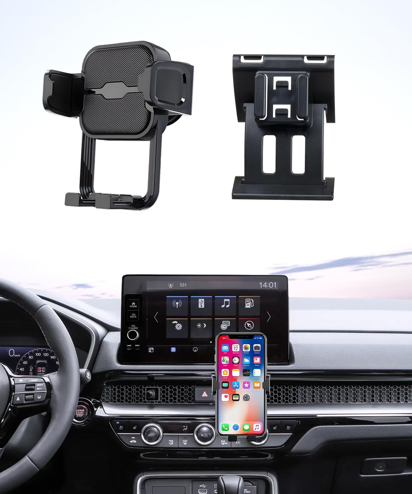 Auto Clamp Car Phone Holder for Honda CRV CR-V/Hybrid 2023-2026 Accessories