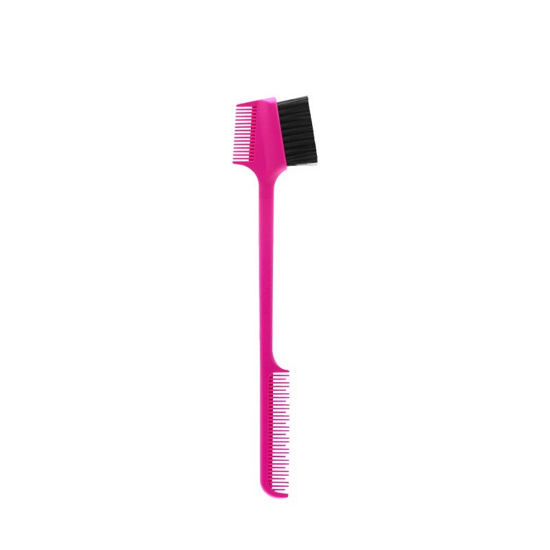 Reusable Plastic Double-Ended Eyelash Comb & Brush Tool, Multicolor