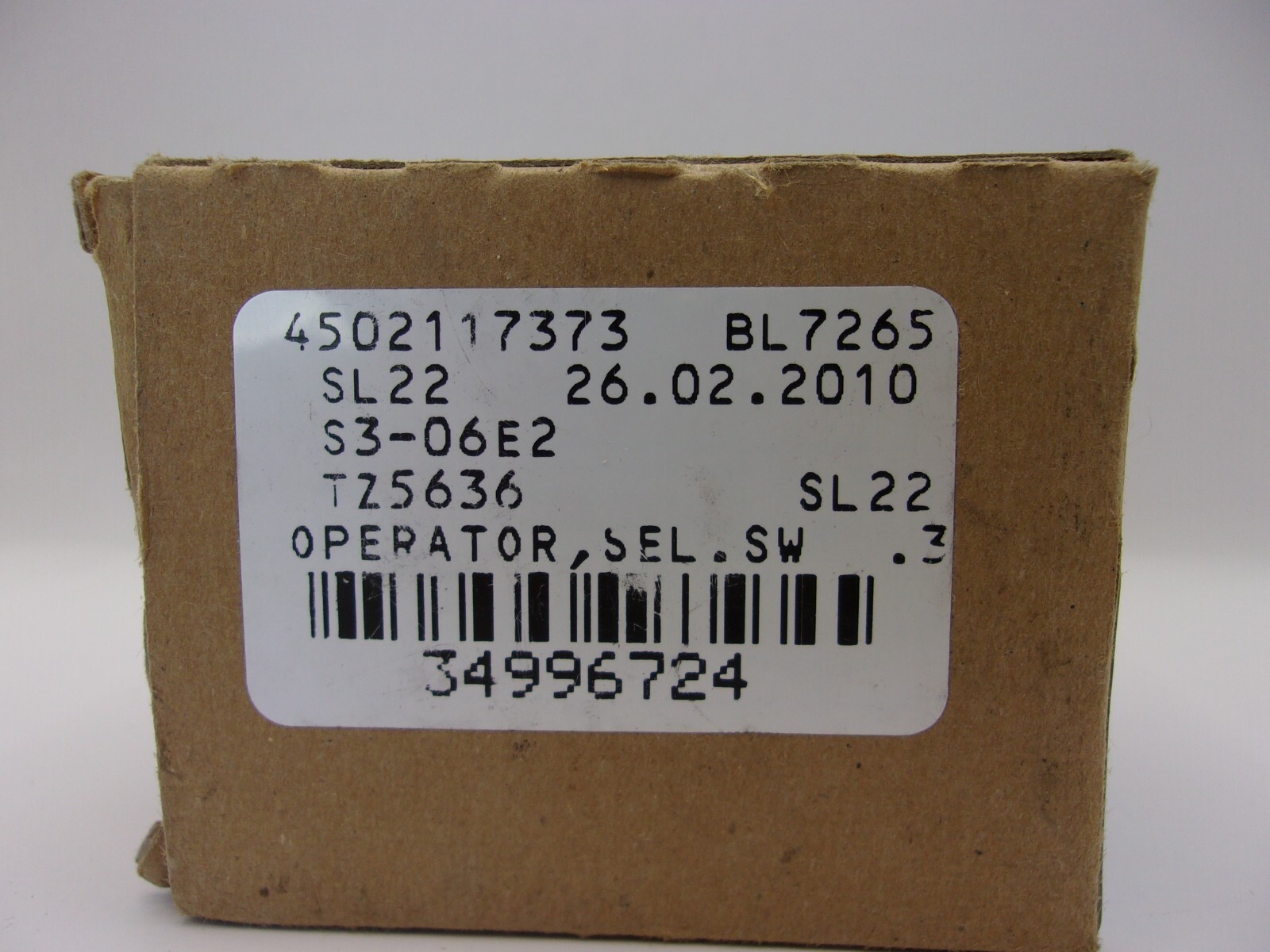 Square D 9001SKS7 Selector Switch Operator Head; 3-Pos; Non-Illum, 1096A