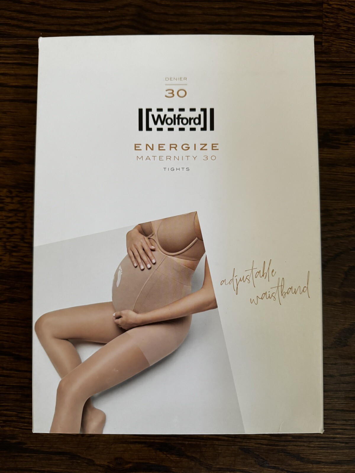 Wolford Energize Maternity Tights 30 Den New Size S Black/Ash