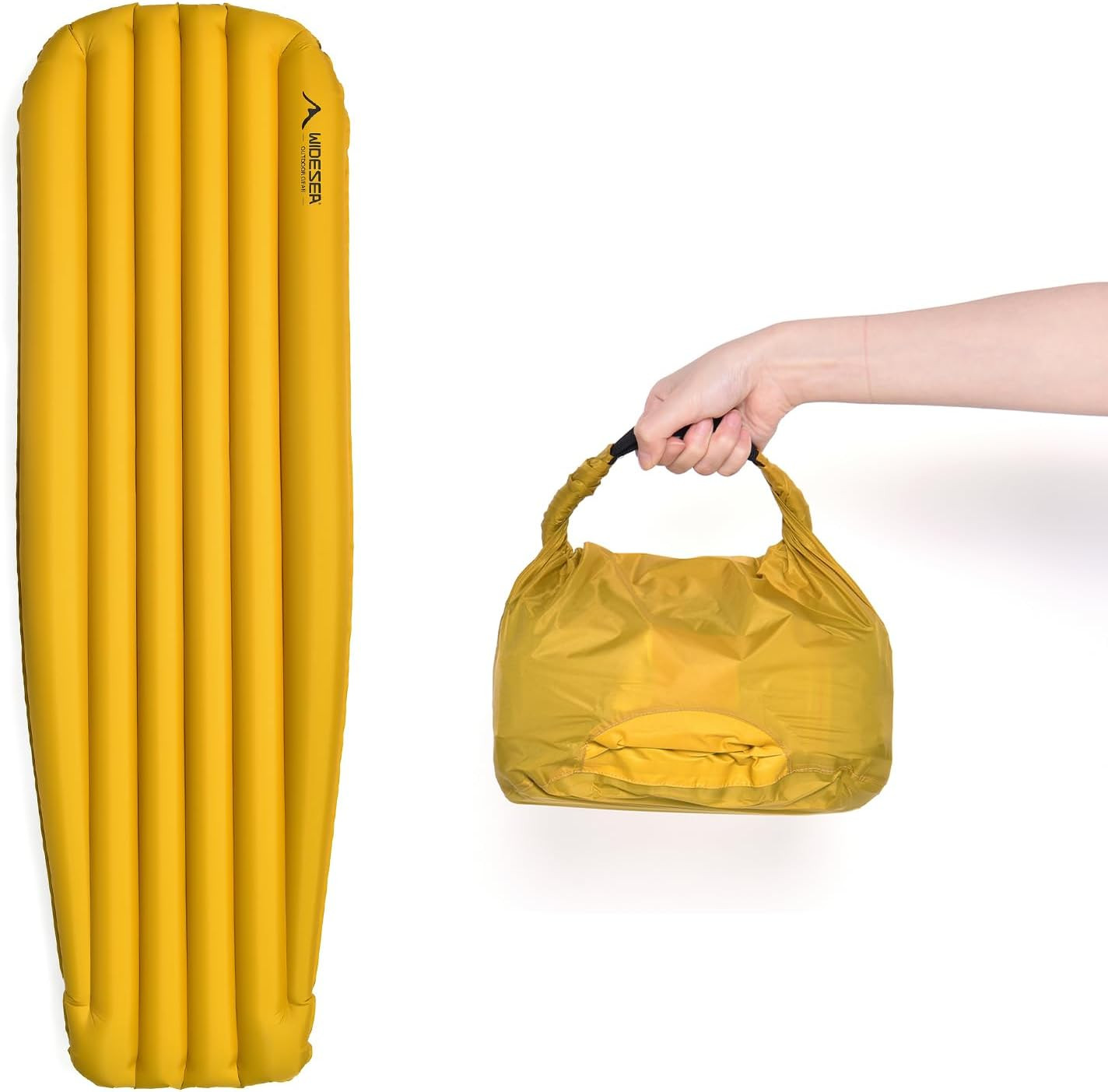 Ultralight Inflatable Sleeping Pad for Backpacking - R-Value 8, 610G Mummy Shape