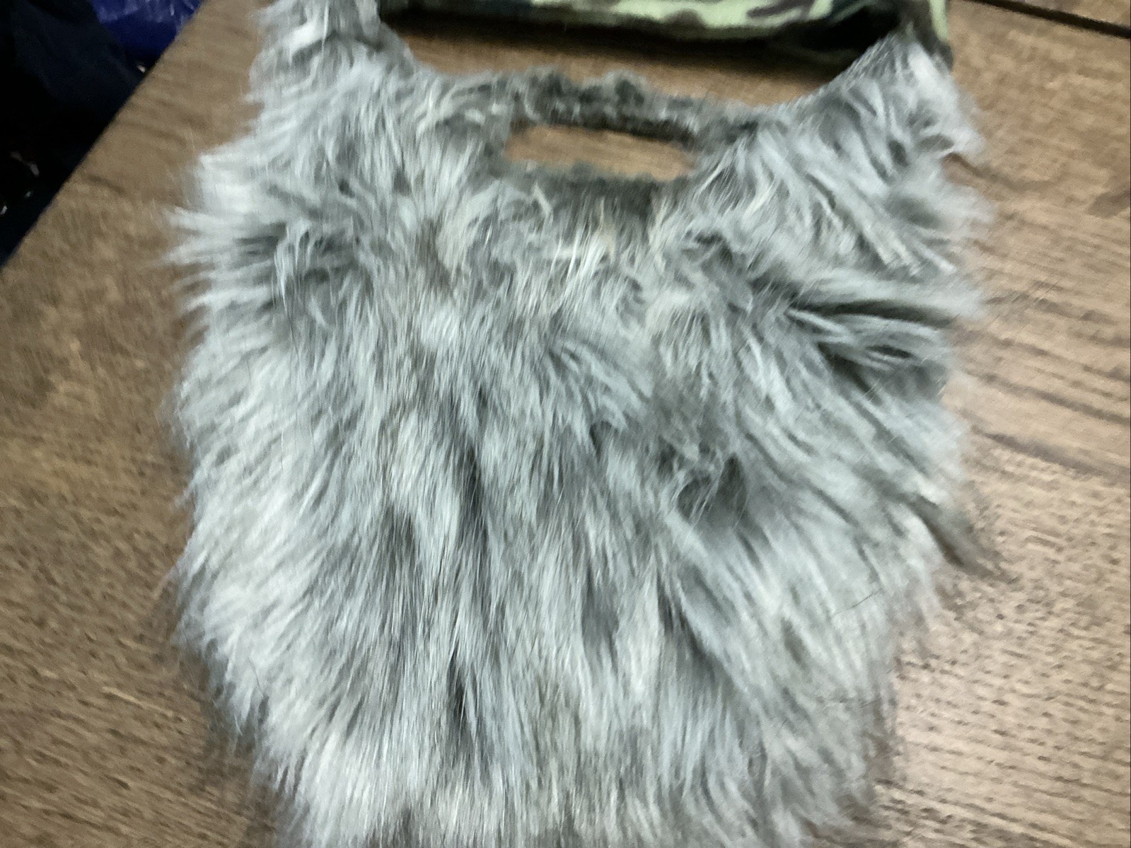 Greybeard and Moustache Costume Adult OSFM Camo Bandana Novelty Theme Party