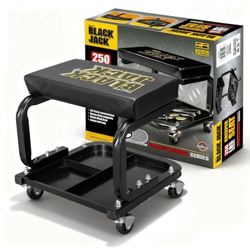 250lb Rolling Automotive Creeper Garage/Shop Seat: Padded Mechanic Medium