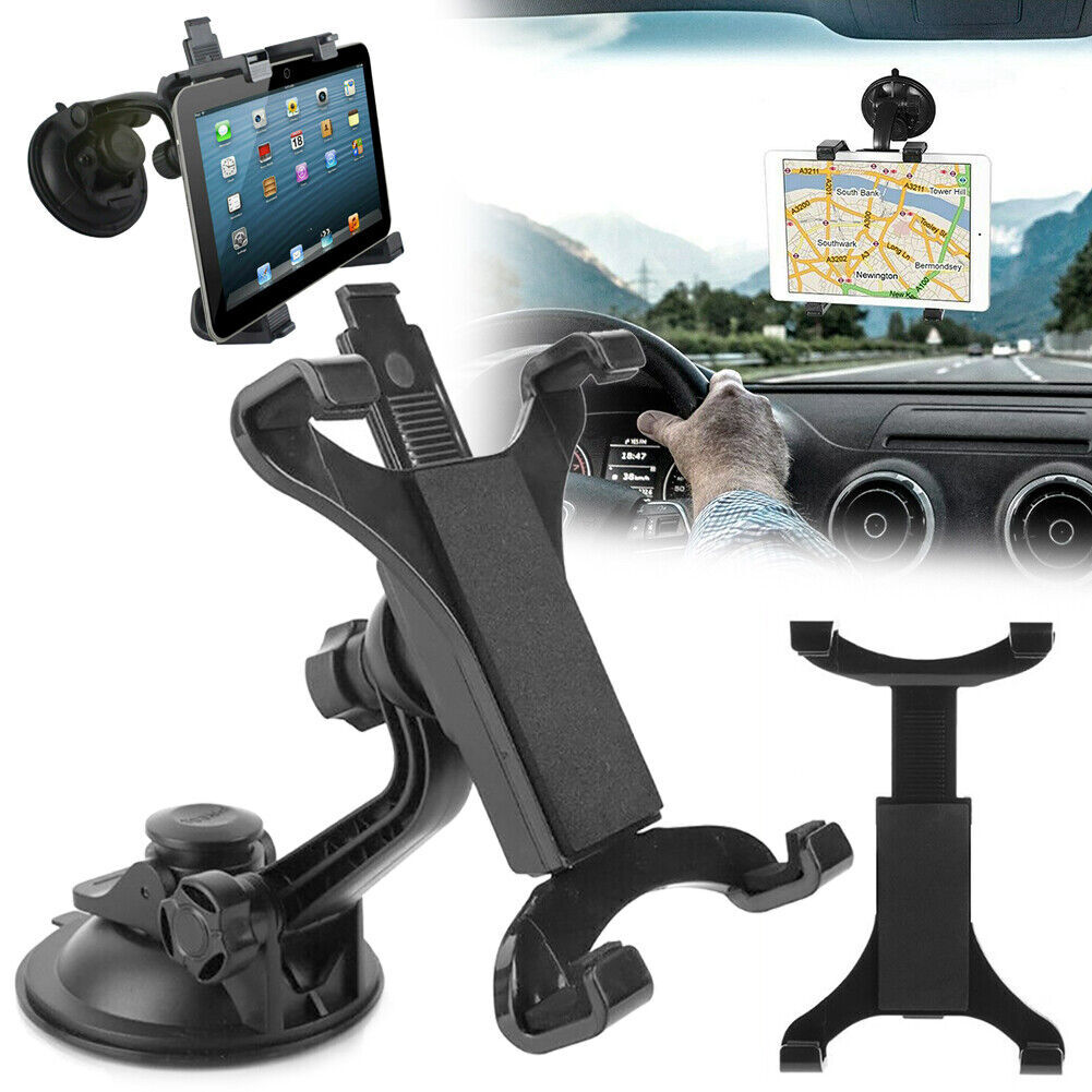 Car Dashboard Windshield Suction Cup Mount Holder Pad for iPad GPS Tablet 7 -11"