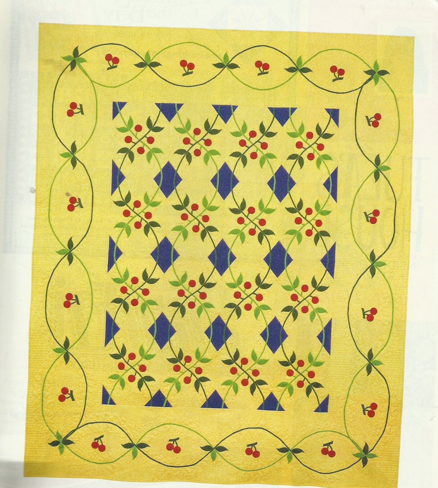 B0268 CHERRY RIPE QUILT PATTERN/INSTRUCTIONS