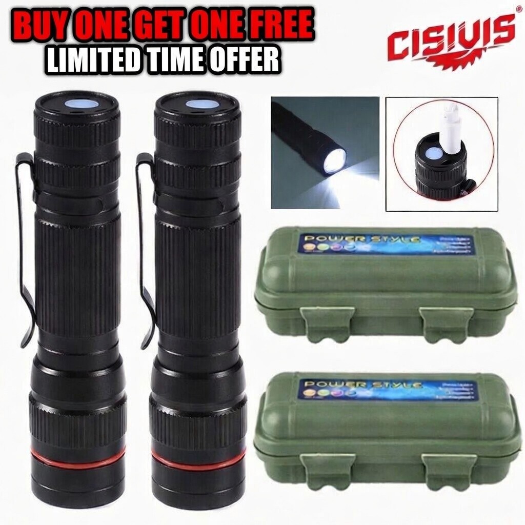 35000000 lumens Small LED Mini Flashlight Pocket Super Bright Torch Rechargeable