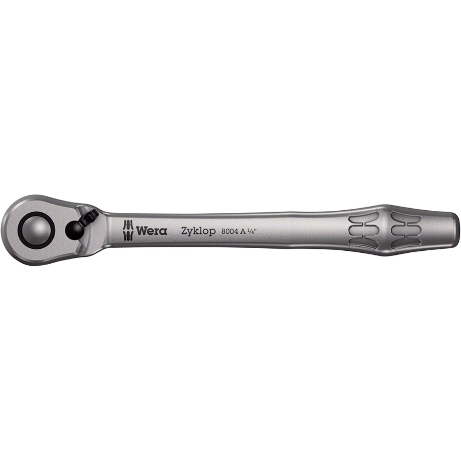 Wera 8004 A Zyklop Metal Ratchet - 1/4" Drive, Switch Lever 05004004001