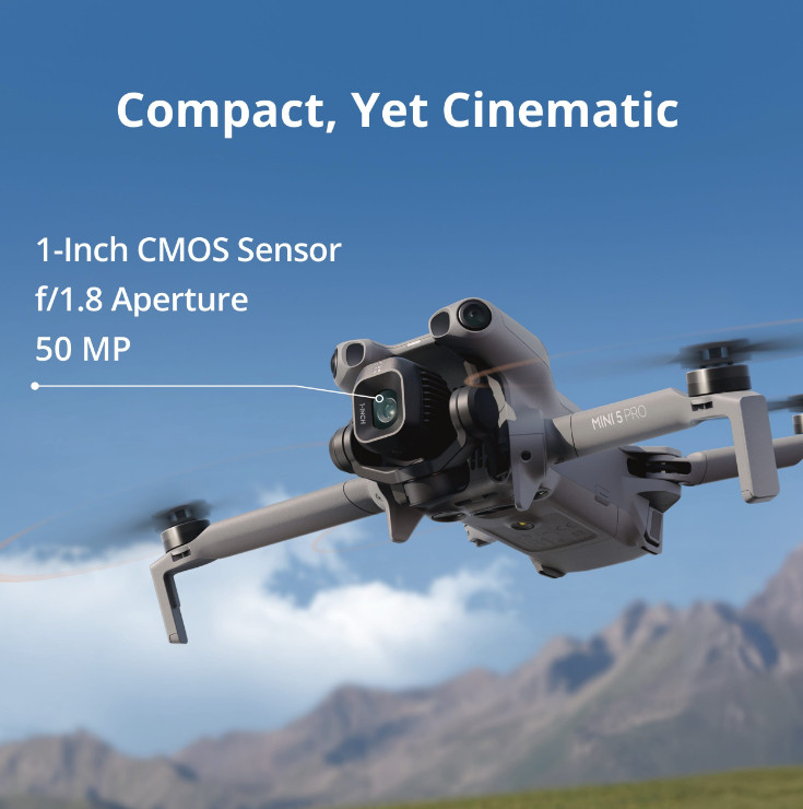 DJI Mini 5 Pro Fly More Combo With DJI RC-N3 Controller 3Batteries No Tariffs In