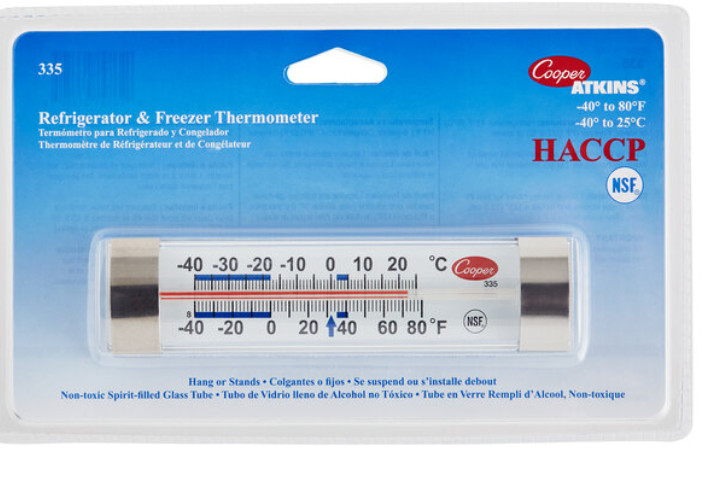 Cooper-Atkins 335 Refrigerator Freezer Thermometer HACCP NSF -40 to 80°F Cooler
