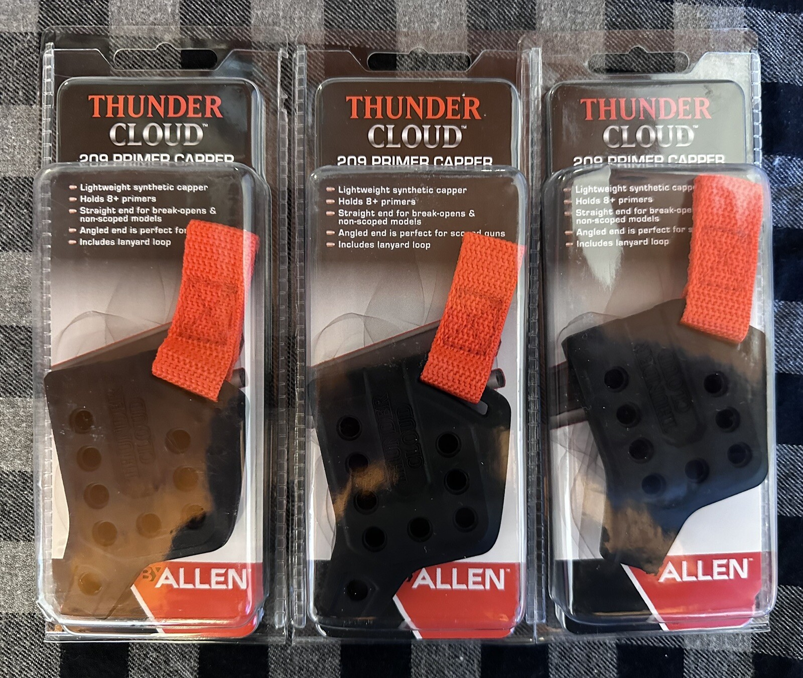 New - Lot Of 3 - Allen Thunder Cloud 209 Primer Capper - Each Holds 8 Primers