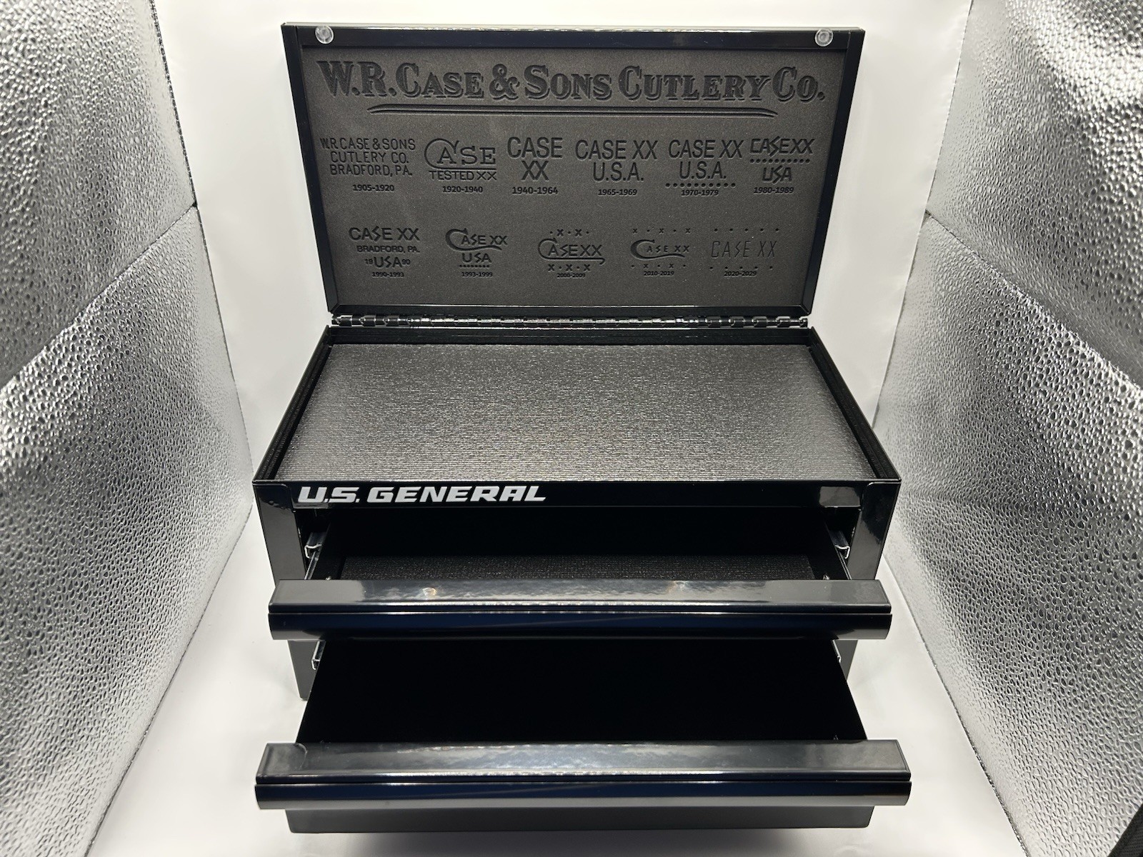 Custom Engraved Case XX Tractor Farm US General Mini Toolbox Display