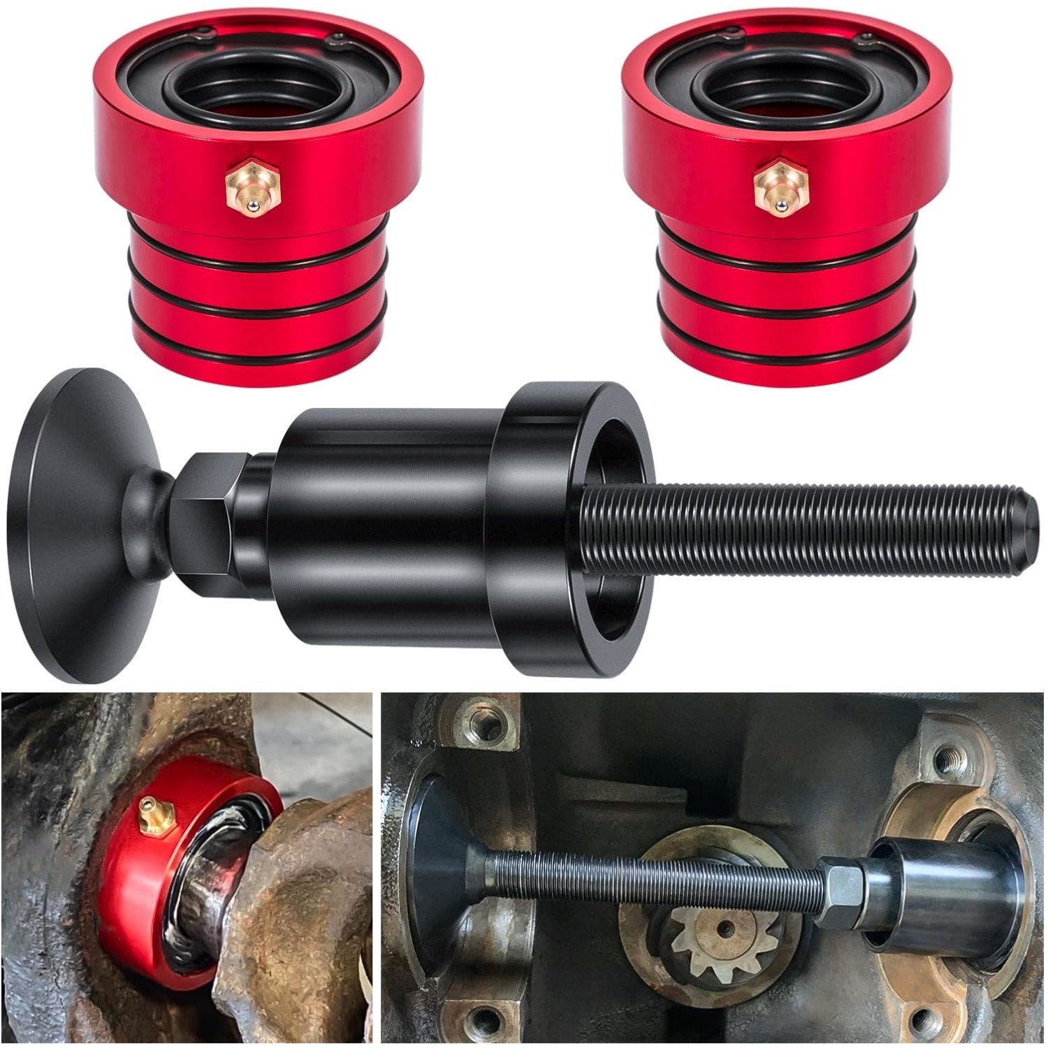 Dana 30/44 Front Axle Tube Seal Kit + Tool for Jeep Wrangler & Cherokee