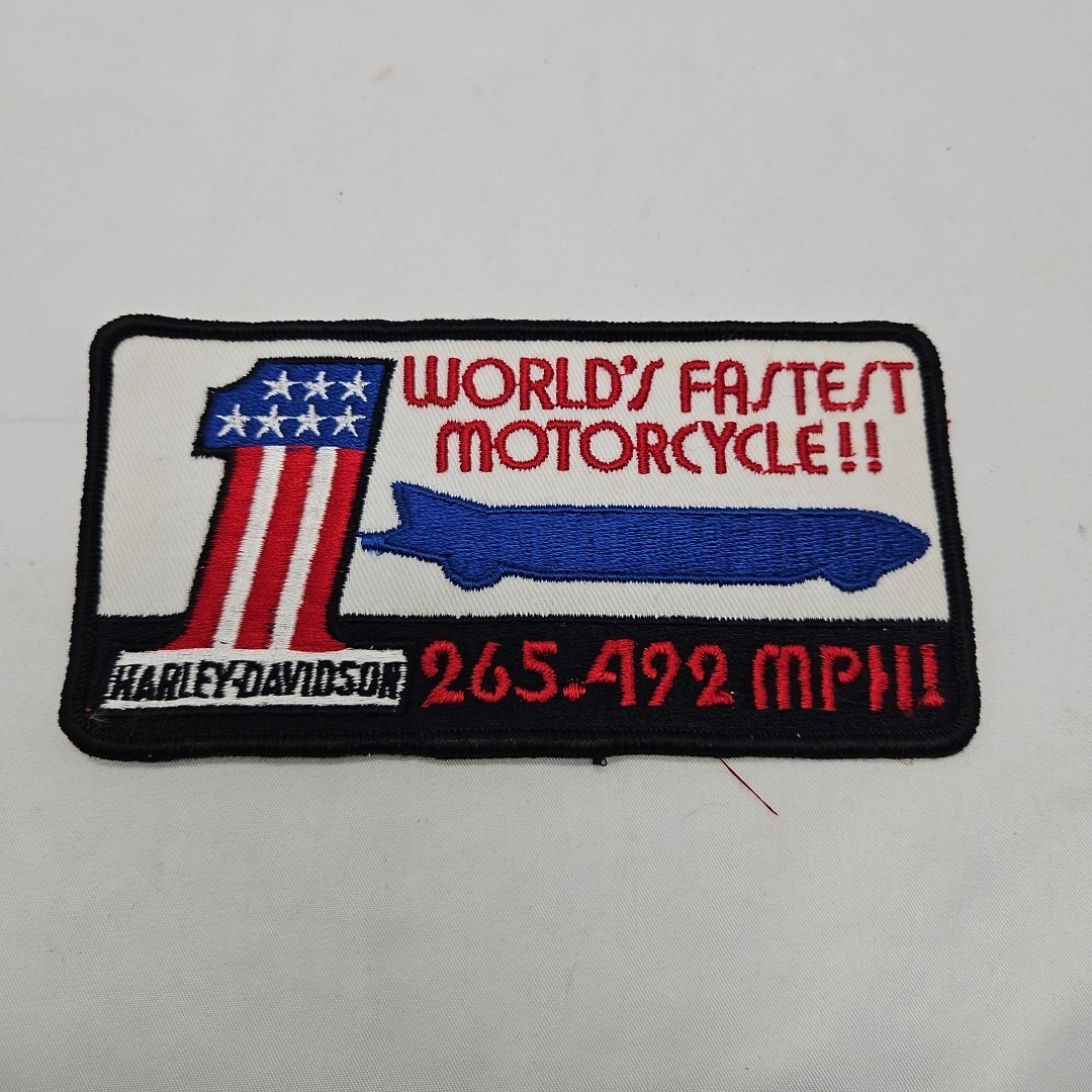 Harley Davidson Worlds Fastest Motorcycle Patch