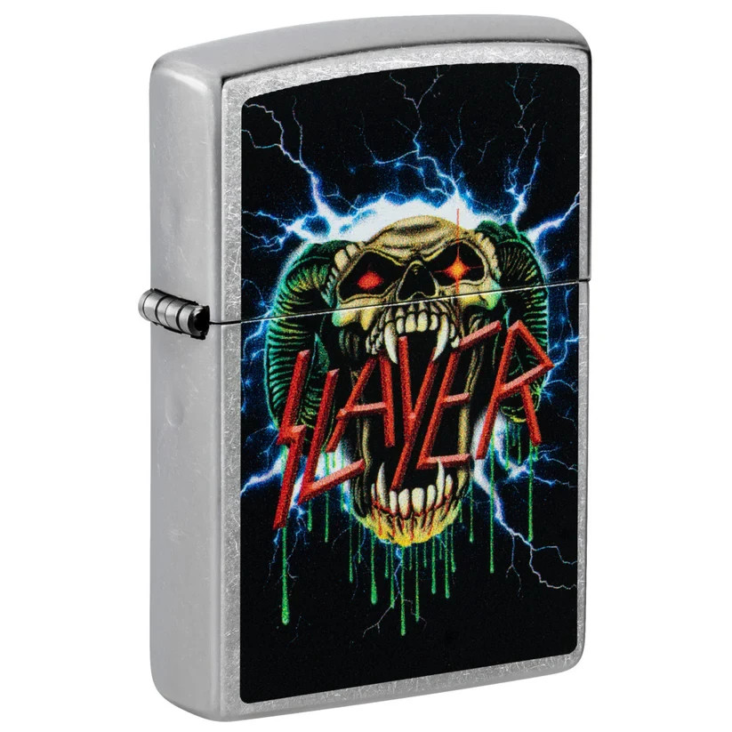 Zippo Slayer Snake Design Street Chrome Color Image 47222