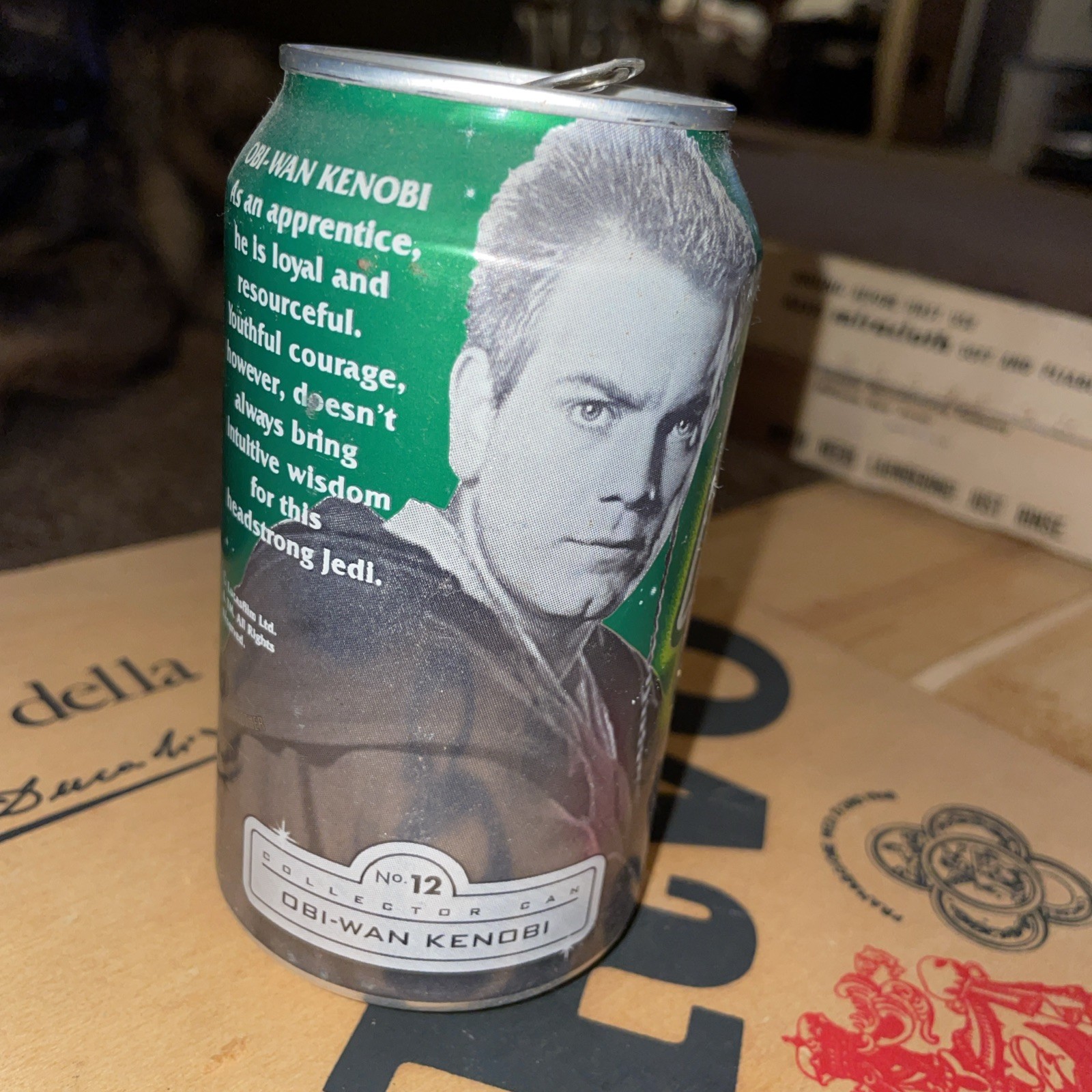 1999 Mountain Dew Star Wars Can #12 aluminum Bottom Opened