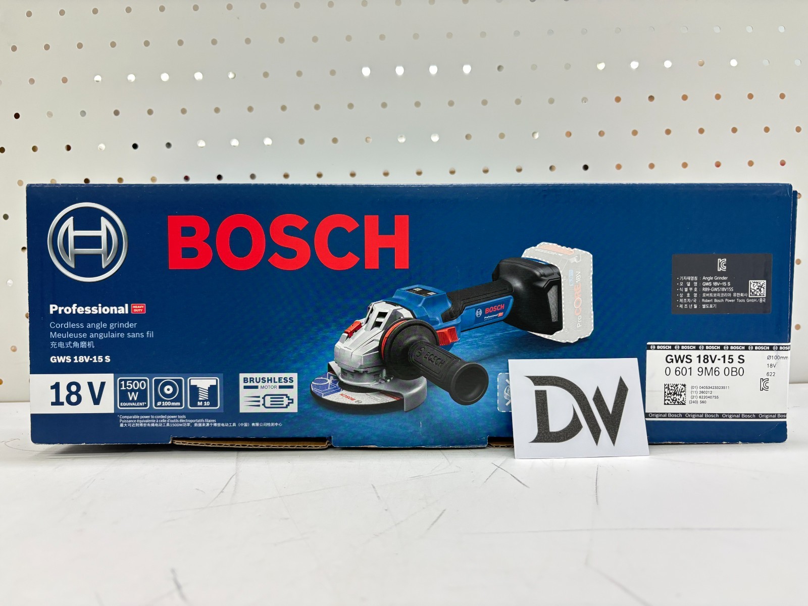Bosch GWS18V-15S Charging Grinder Bare Tool 125 mm Speed Control