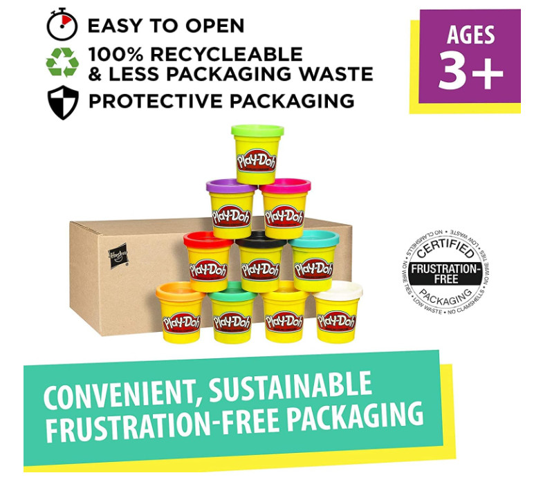 Play-Doh Modeling Compound 10-Pack Case of Colors, Non-Toxic, Assorted Color
