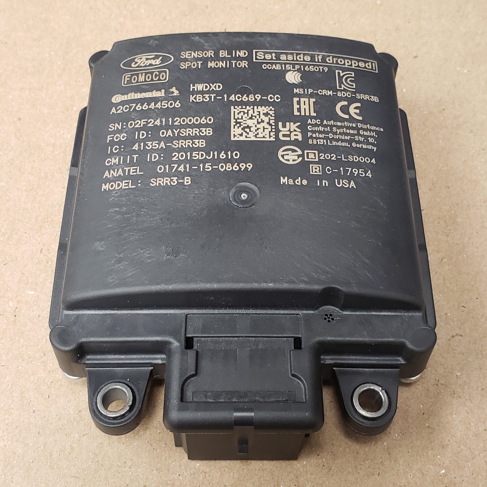 Genuine Ford Blind Spot Radar,  KB3Z-14C689-B OEM Part NOS Sale 2019-2023 Ranger