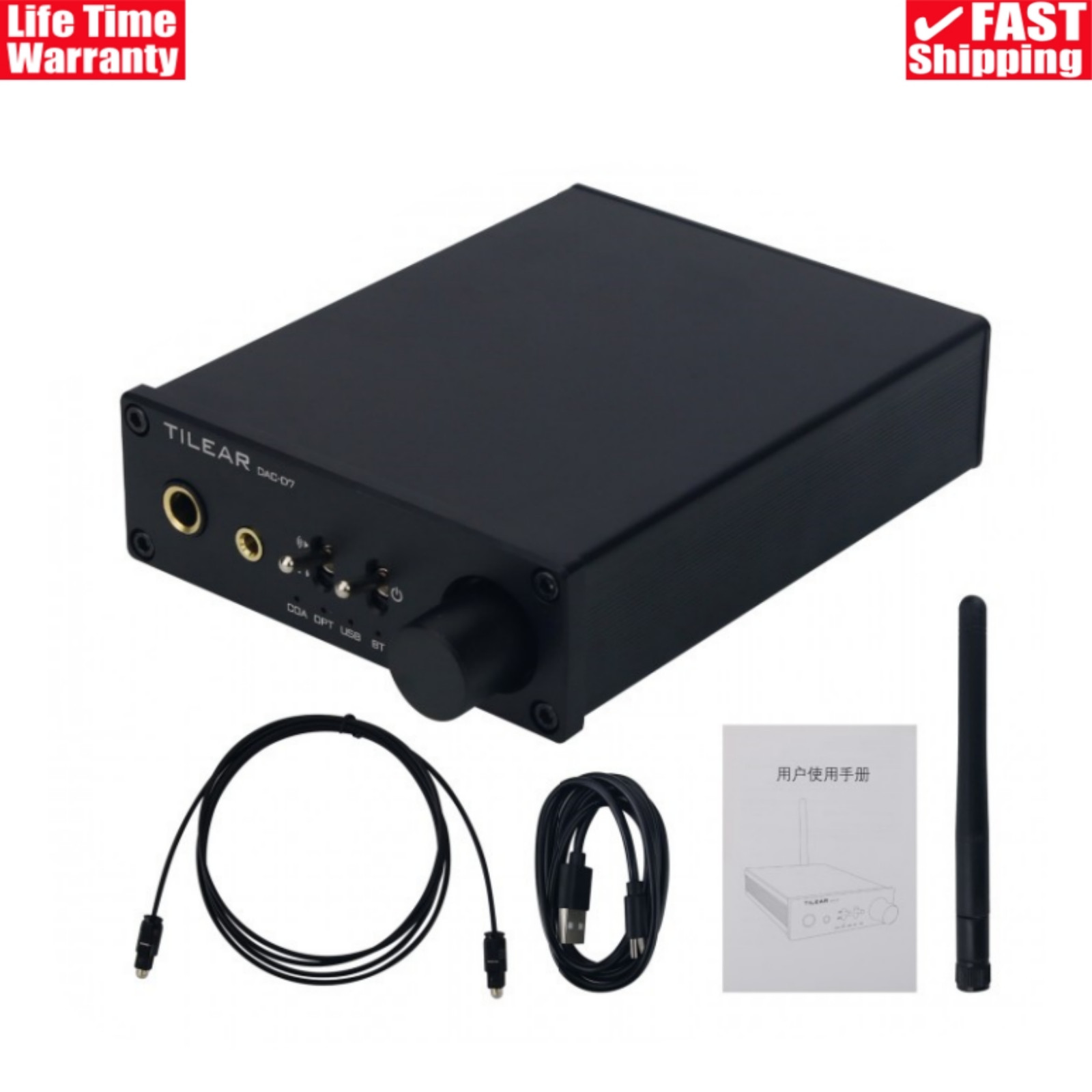 Audio Decoder TPA6120 Bluetooth5.4 Receiver for aptX-HD/LDAC TILEAR DAC-D7